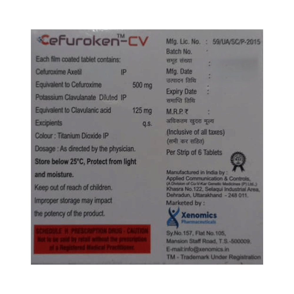 Cefuroken-CV Tablet - Image 2