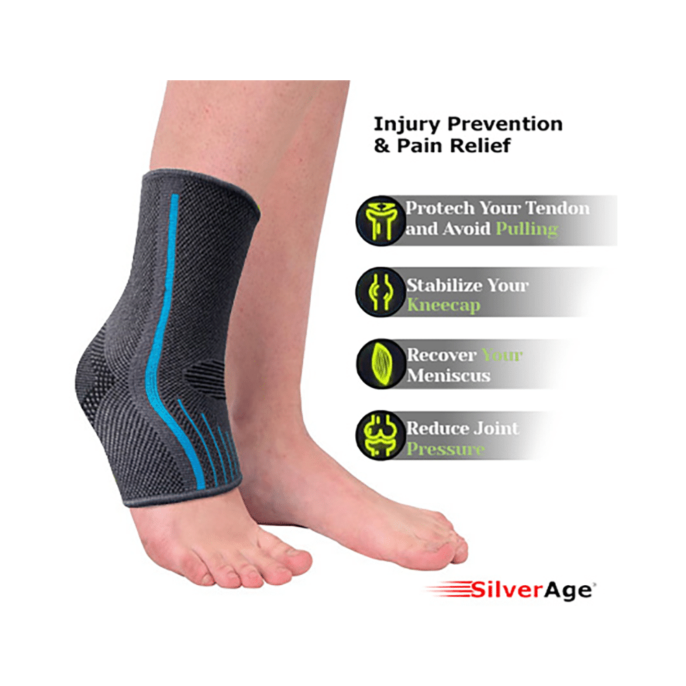 Haxor Silverage Designer Ankle Support Socks Large - Image 3