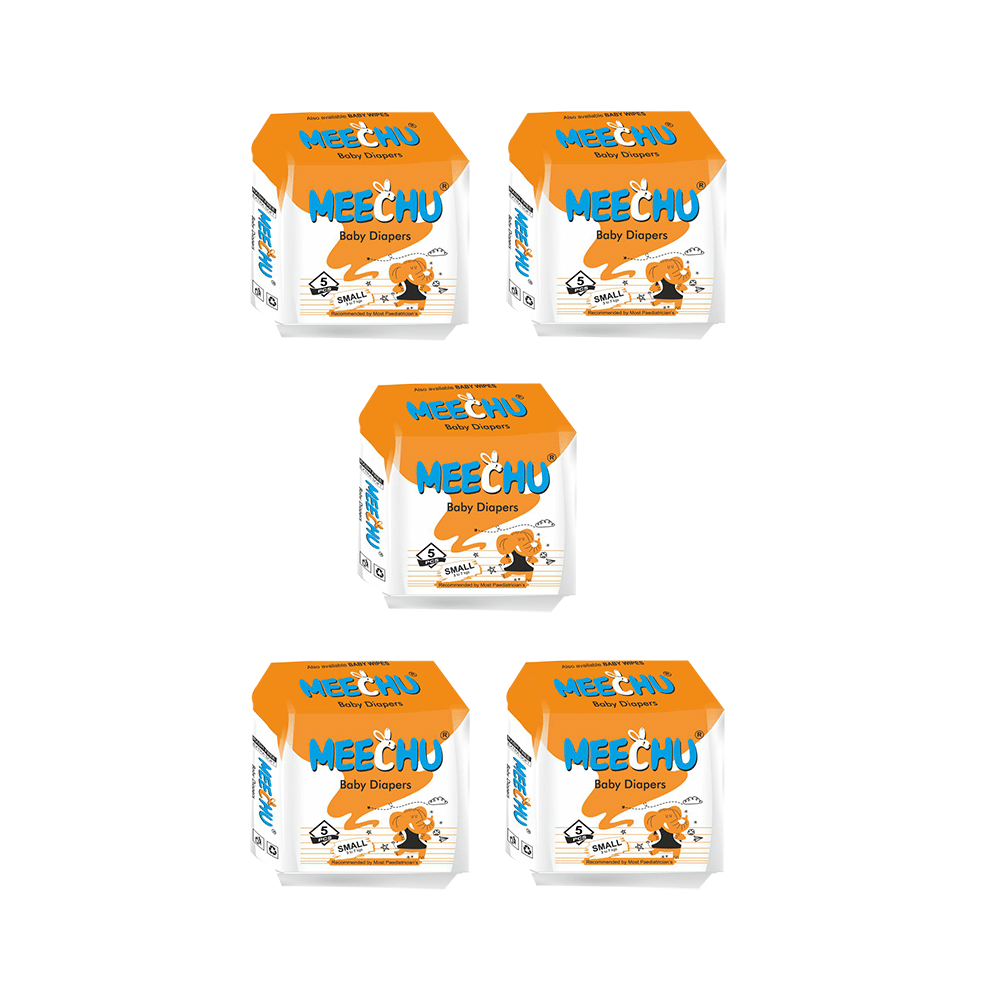 Meechu Baby Diaper (5 Each) Small - Image 1