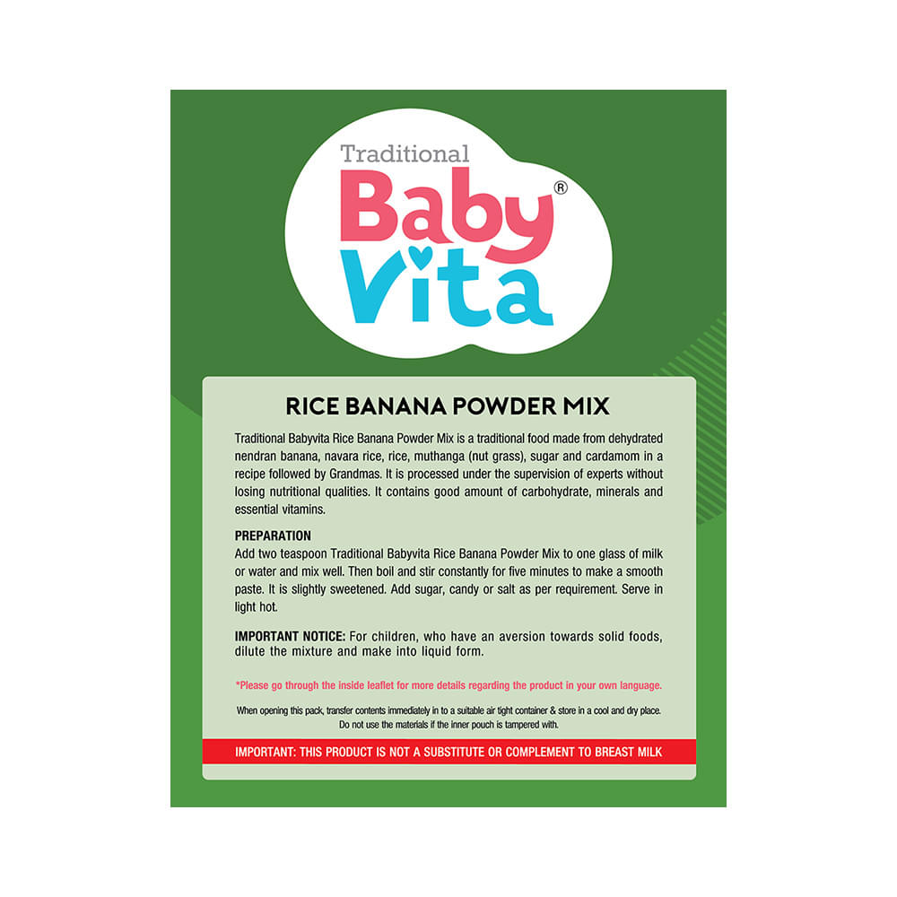 Baby Vita Rice Banana Powder Mix - Image 2