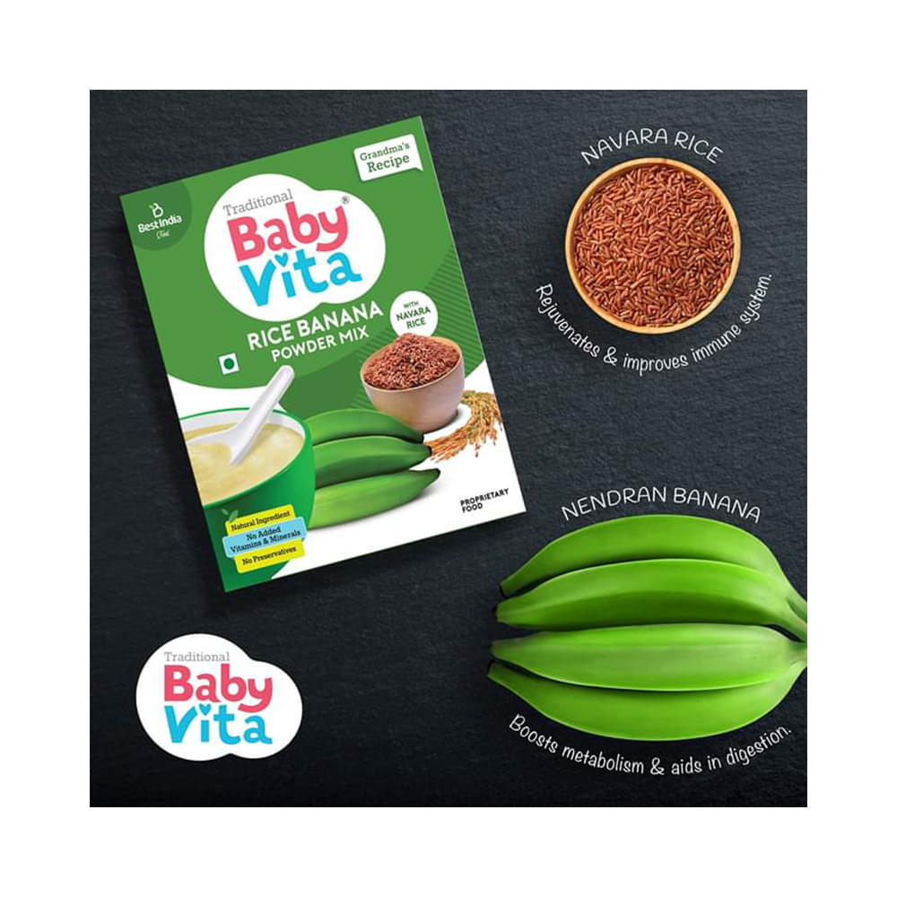 Baby Vita Rice Banana Powder Mix - Image 4