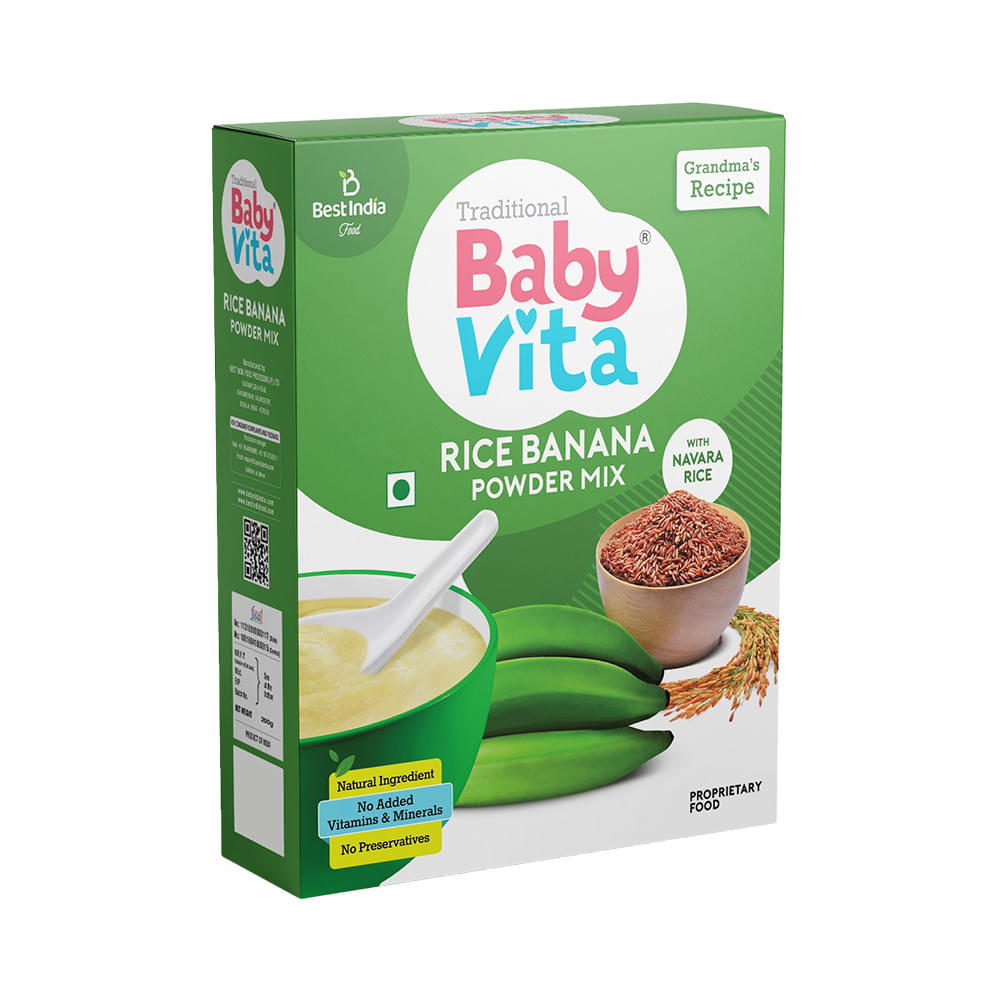 Baby Vita Rice Banana Powder Mix - Image 1
