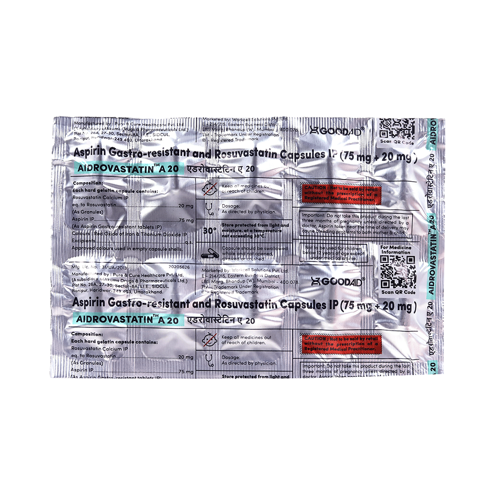 Aidrovastatin A 20 Capsule - Image 3