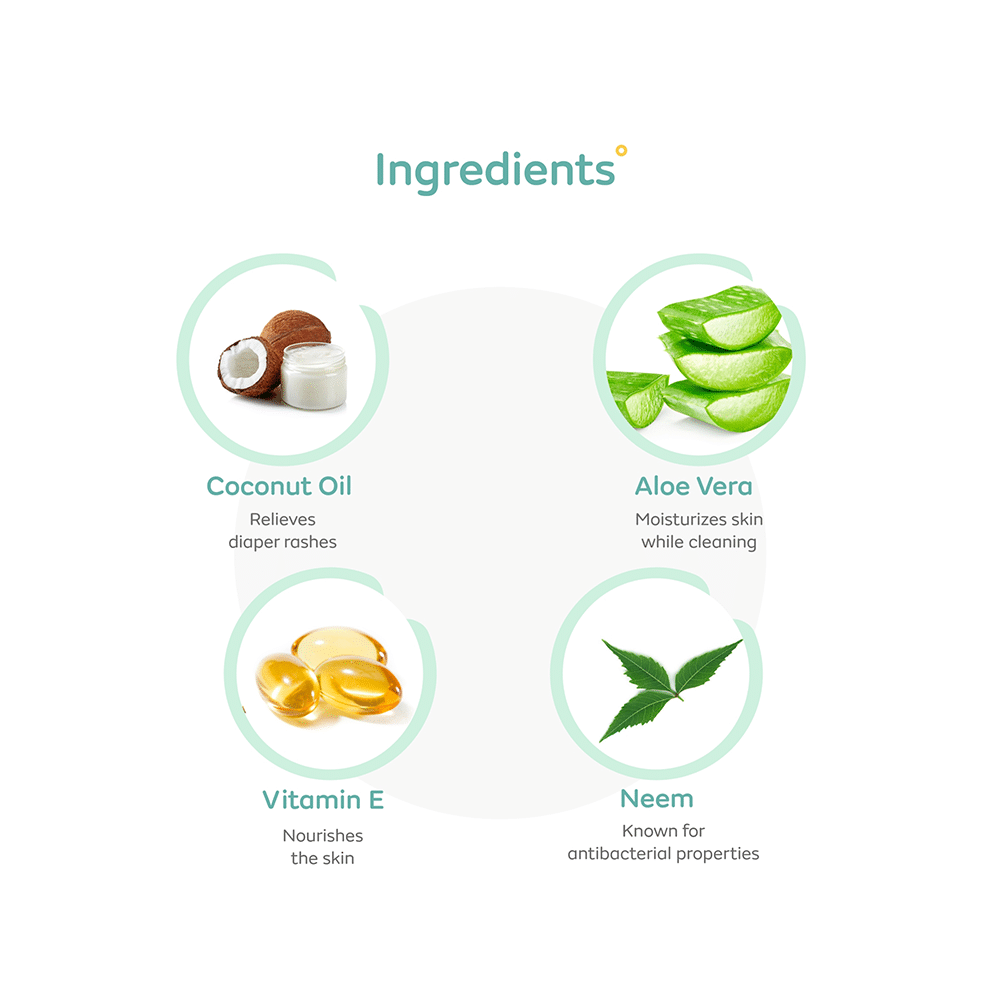Mylo Care Gentle Baby Wipes with 98% Pure Water, Coconut Oil & Neem (80 Each) with Lid - Image 10