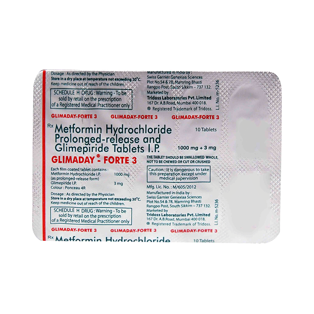 Glimaday-Forte 3 Tablet PR - Image 4
