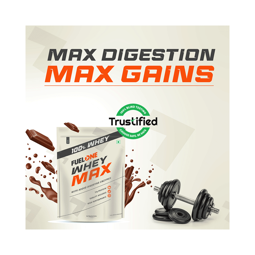 Fuel One Whey Max, Whey Protein Concentrate & Whey Protein Isolate Chocolate - Image 10