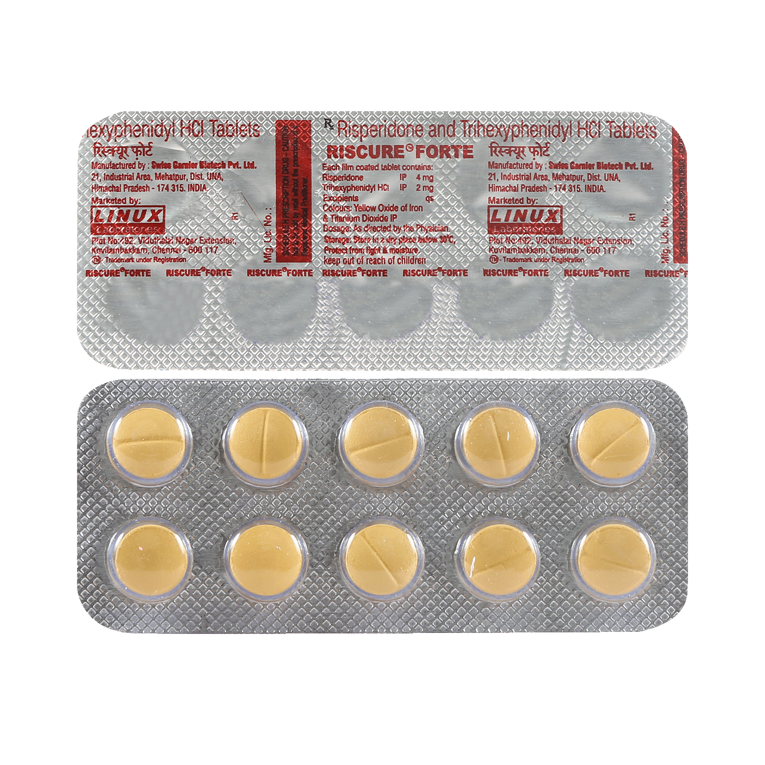 Riscure Forte 4 mg/2 mg Tablet
