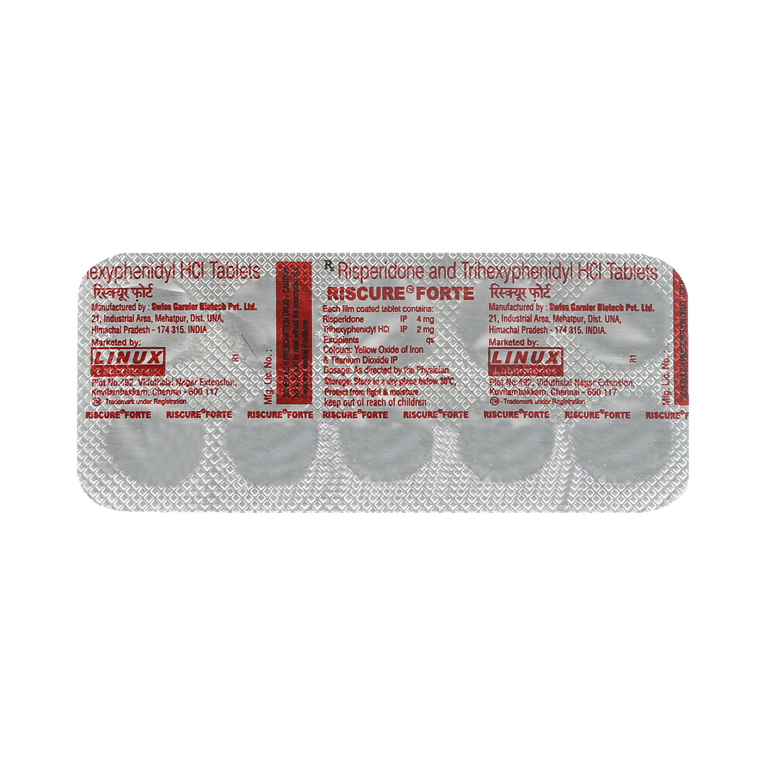 Riscure Forte 4 mg/2 mg Tablet - Image 3