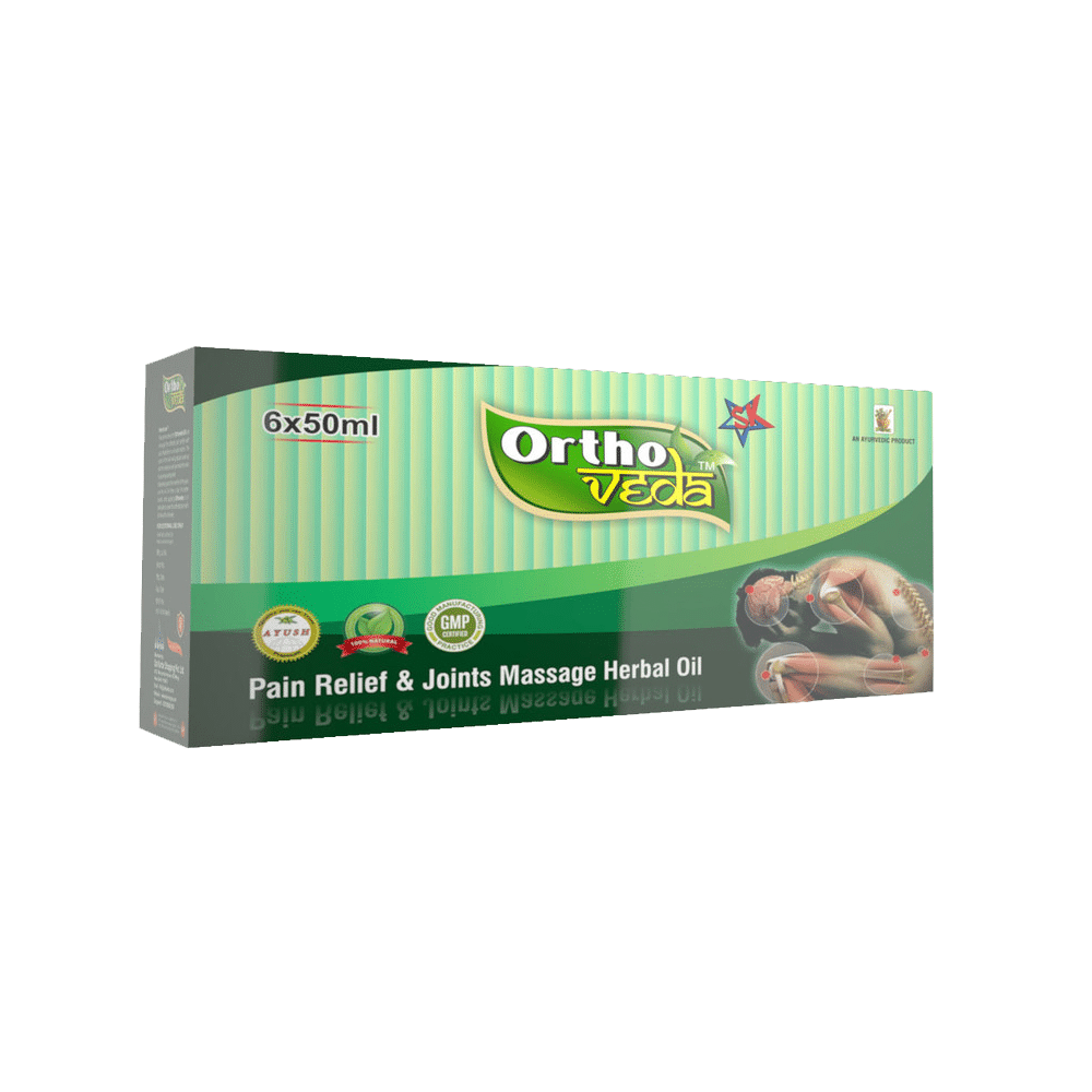 Ortho Veda Oil | Ayurvedic Massage for Pain Relief | Joint Pain & Knee Pain | Back Pain & Muscle Pain |