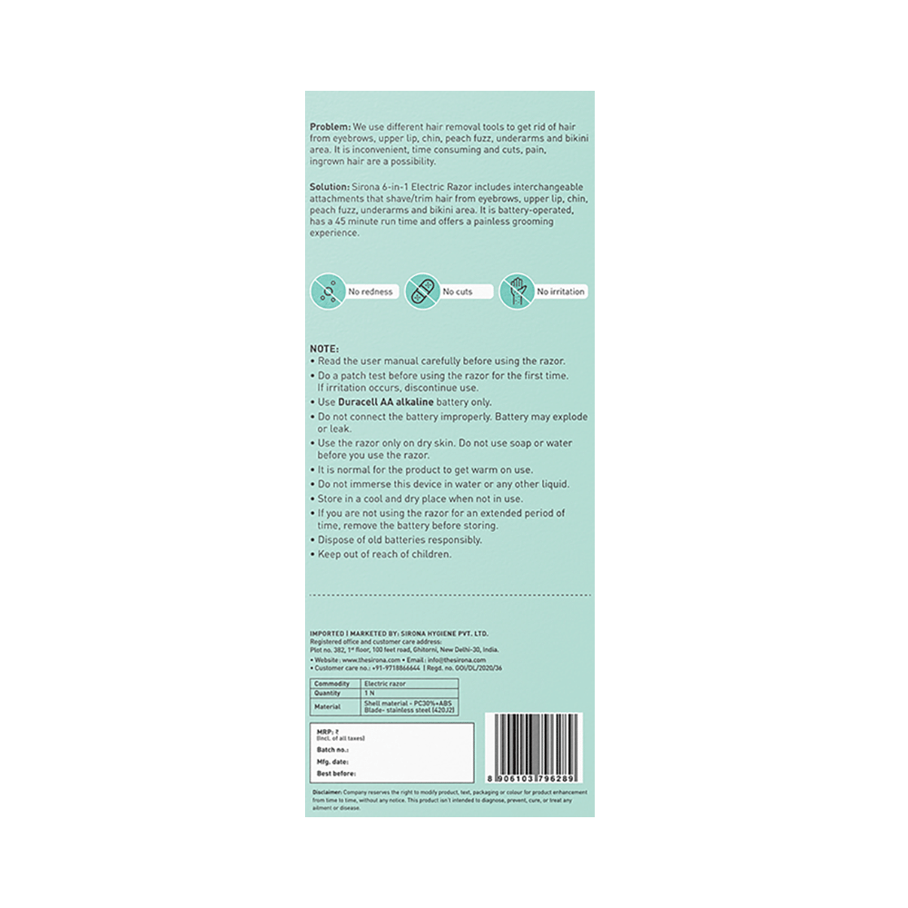 Sirona 6 in 1 Electric Razor - Image 9