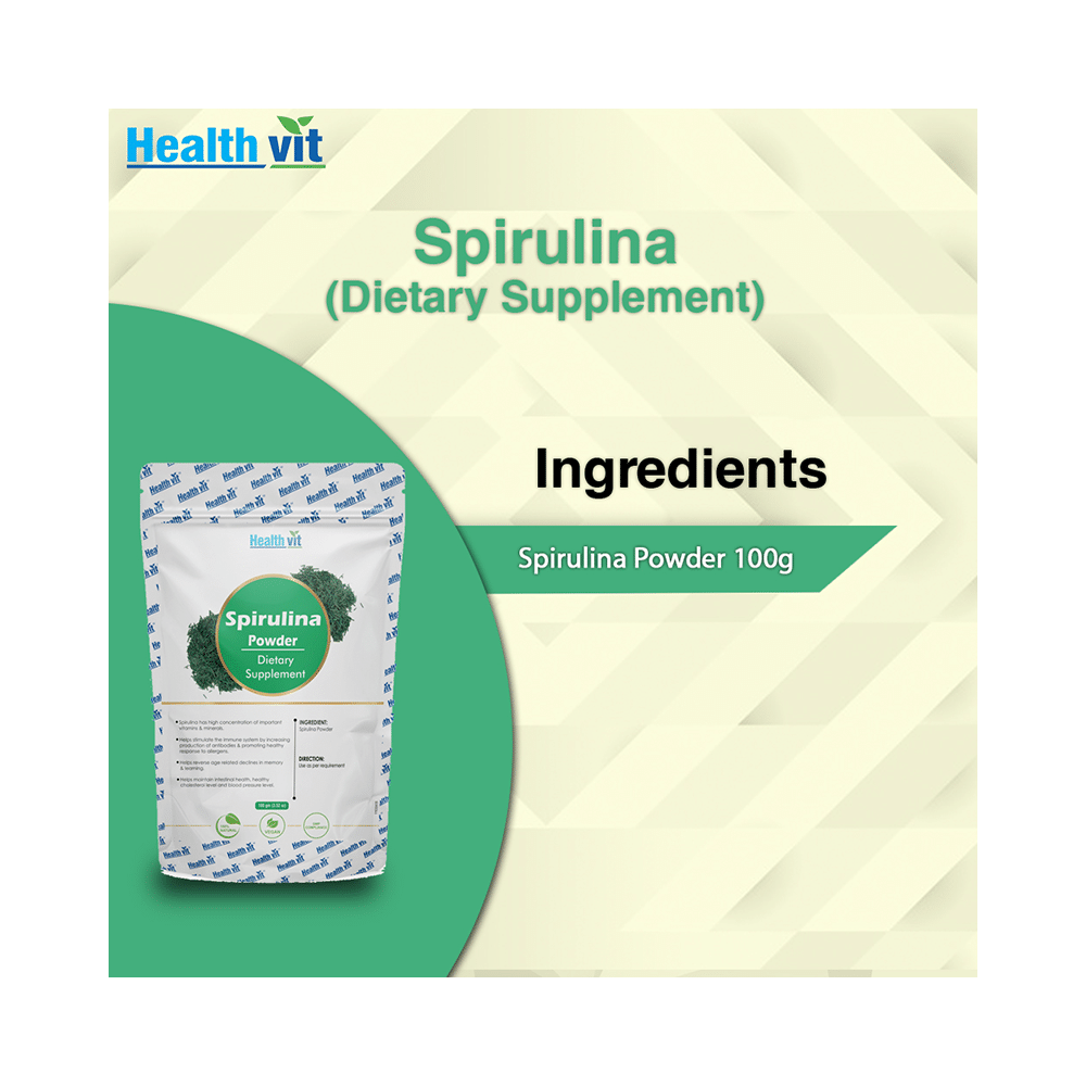 HealthVit Superfood Spirulina 500mg Powder - Image 5
