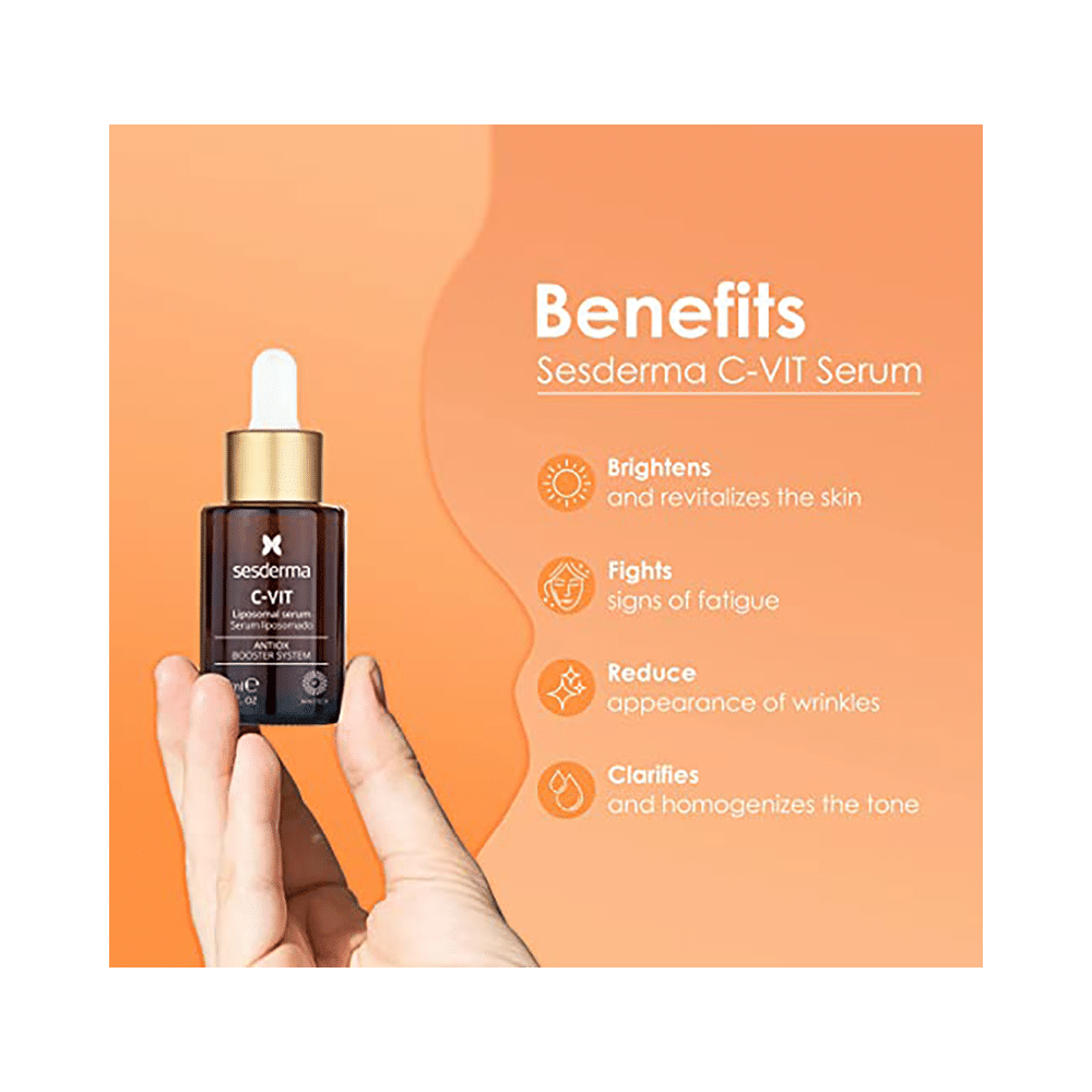 C-Vit Facial Liposomal Serum with AntiOx Booster System | Skin Brightening Face Care Product - Image 4
