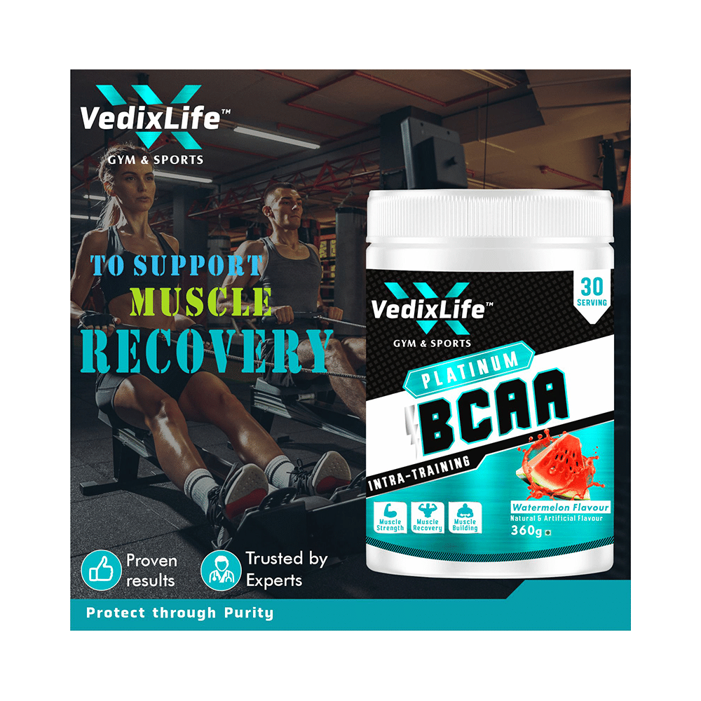 VedixLife Platinum BCAA Intra-Training Powder Watermelon - Image 3
