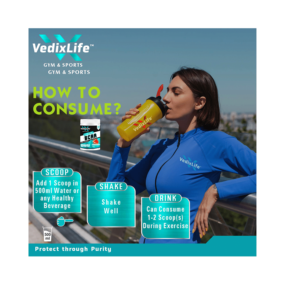 VedixLife Platinum BCAA Intra-Training Powder Watermelon - Image 6