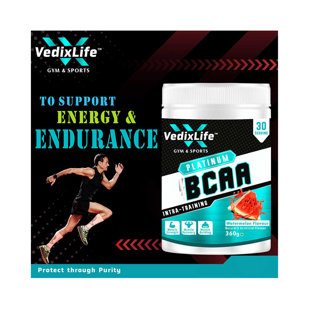 VedixLife Platinum BCAA Intra-Training Powder Watermelon - Image 4