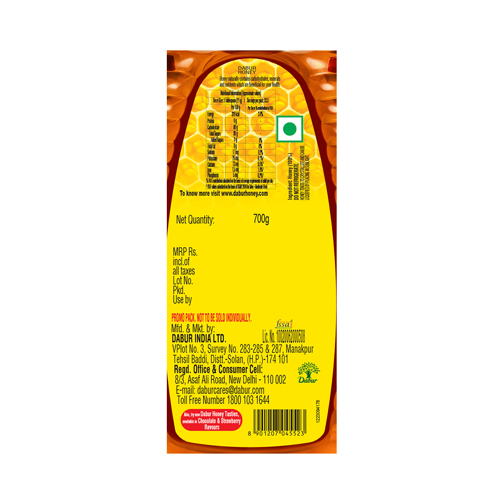 Dabur Honey 100% Pure | World’S No.1 Honey Brand With No Sugar Adulteration Squeezy Pack - Image 3