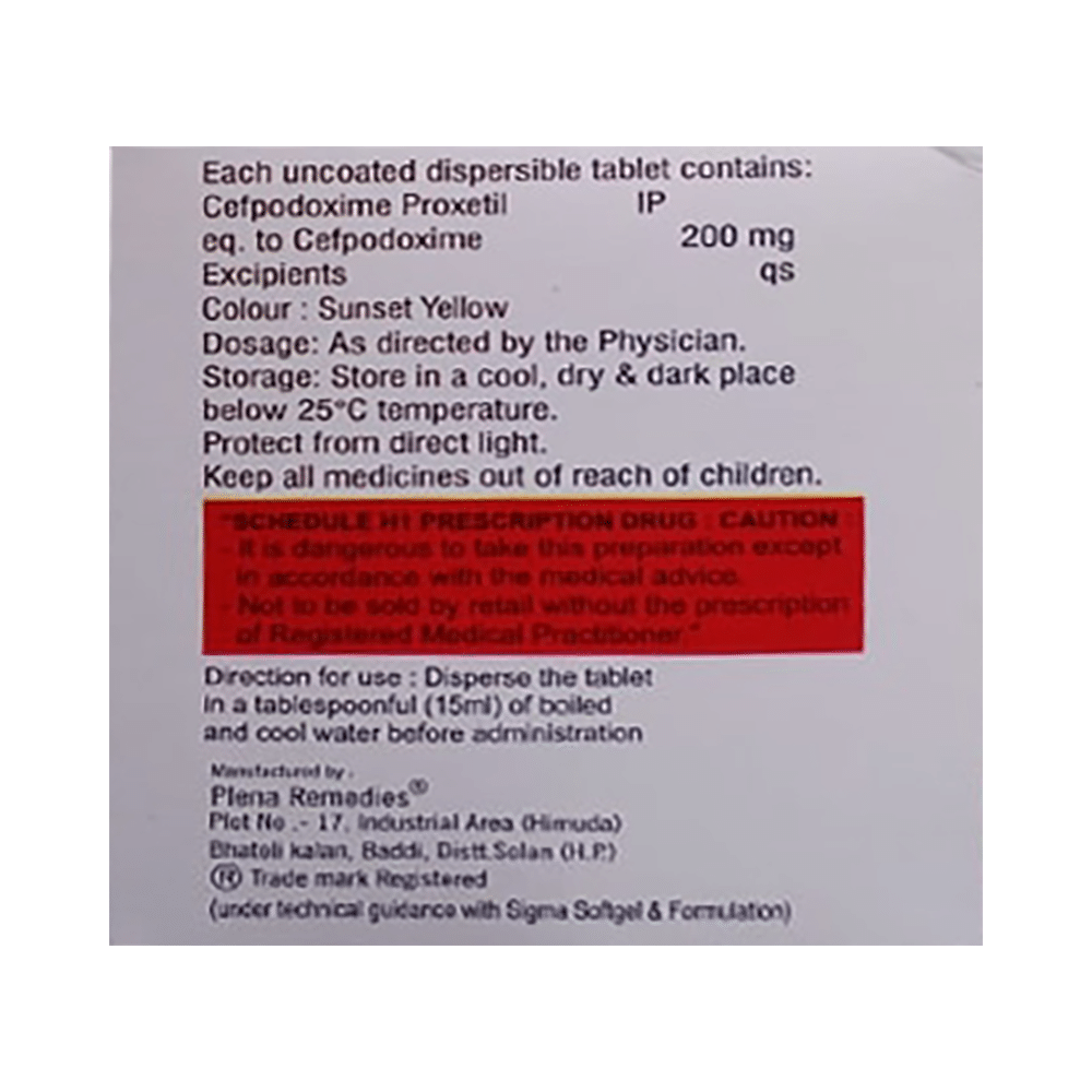 Rocef 200 Tablet DT - Image 2
