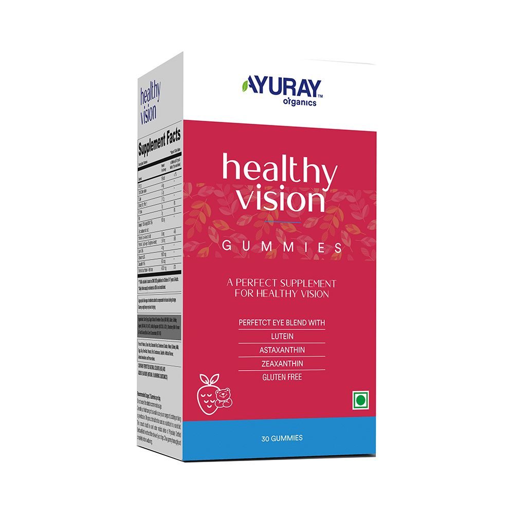 Ayuray Organics Healthy Vision Gummies (30 Each) Strawberry