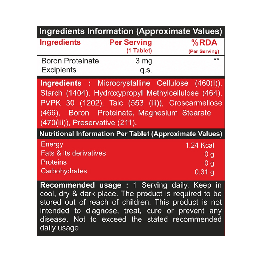 Pharmgrade Boron Testosterone Boost Tablet - Image 2