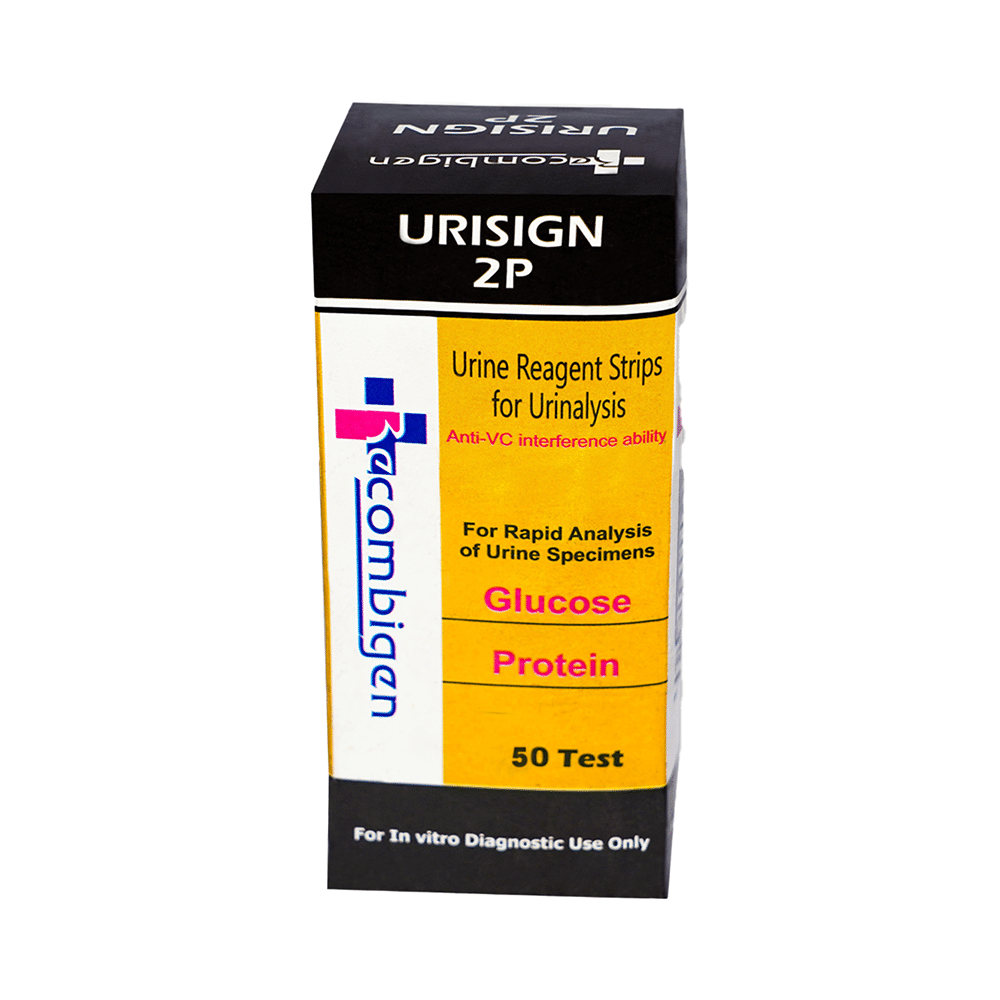 Recombigen Urisign 2 Parameter Reagent Strips for Urinalysis Urine Test (50 Each)