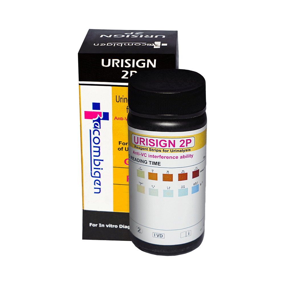 Recombigen Urisign 2 Parameter Reagent Strips for Urinalysis Urine Test (50 Each) - Image 3