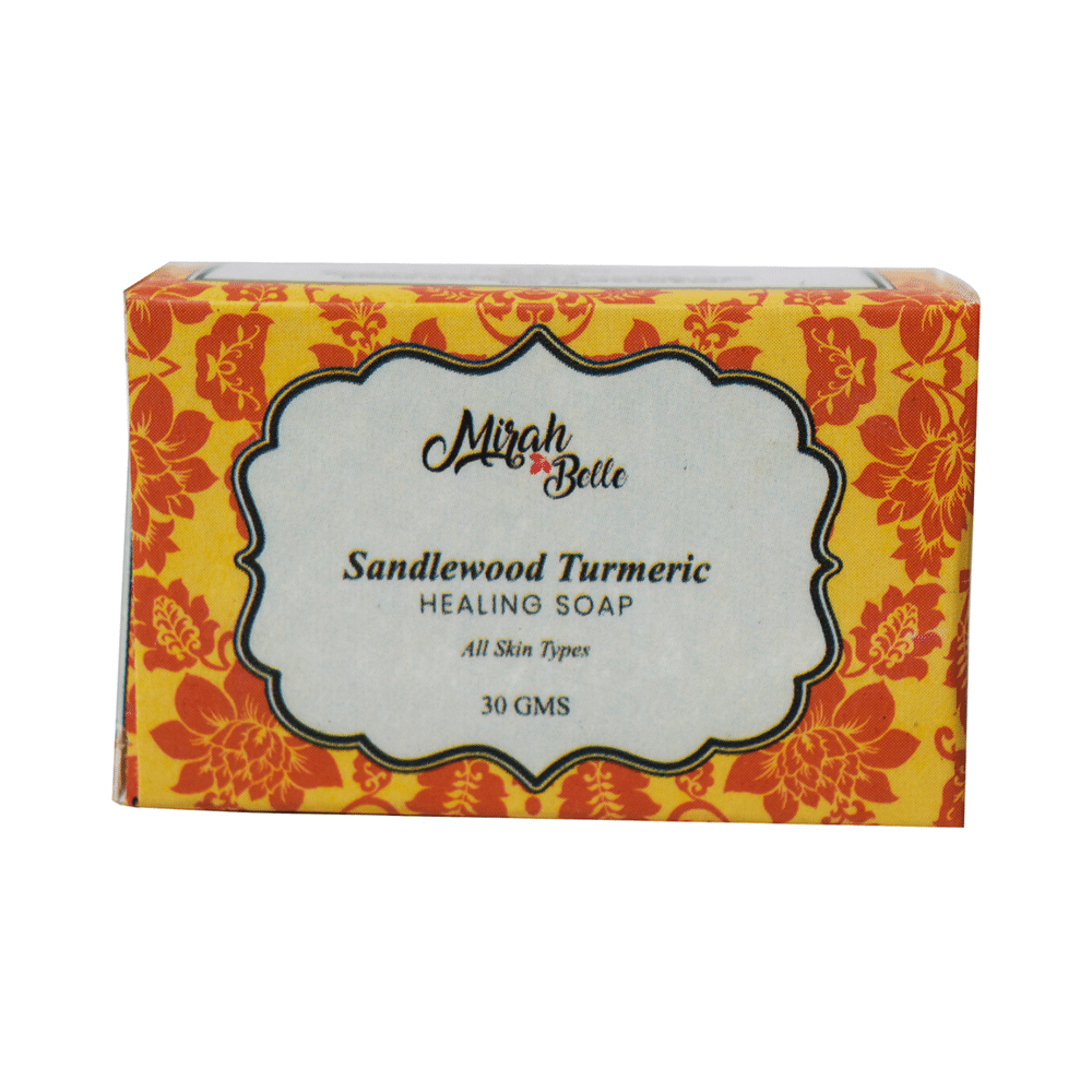 Mirah Belle Sandalwood Turmeric Healing Soap - Image 1