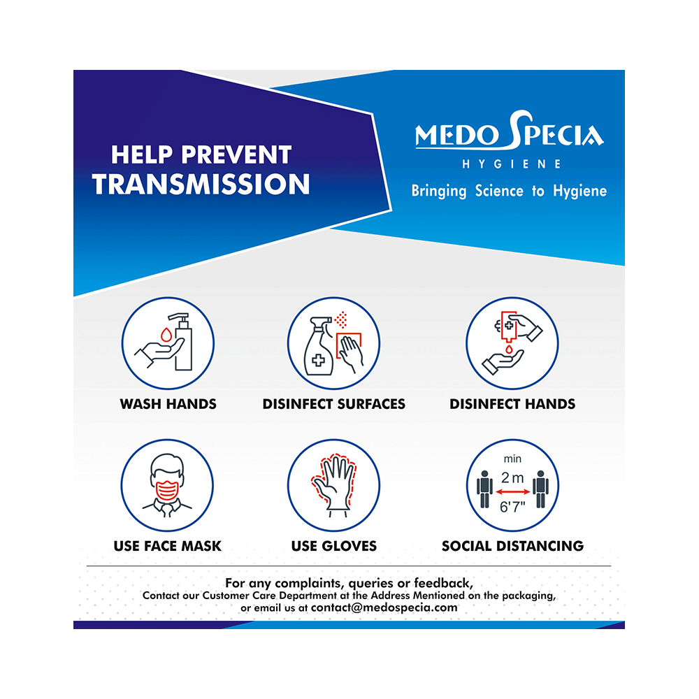 Medo Specia Hygiene Nitrile Examination Glove Medium Blue - Image 5
