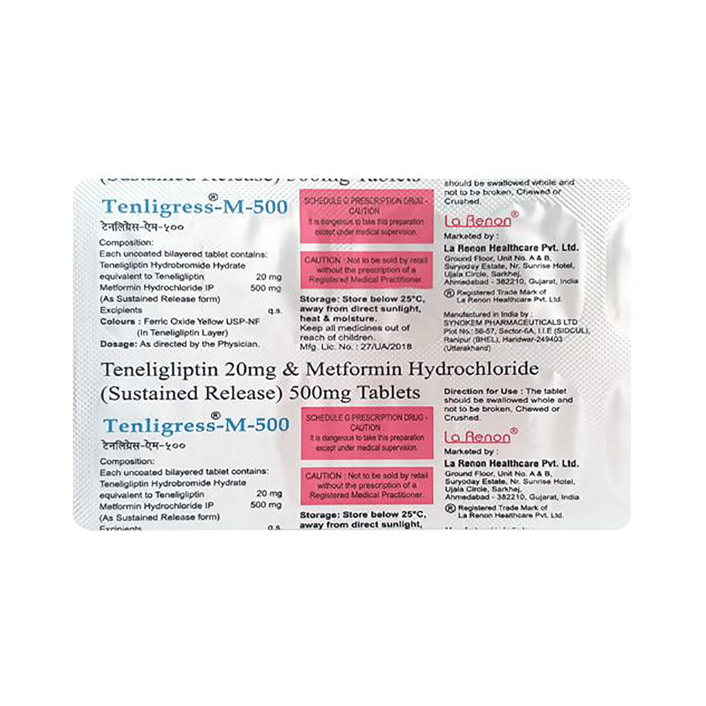 Tenligress-M 500 Tablet SR - Image 3