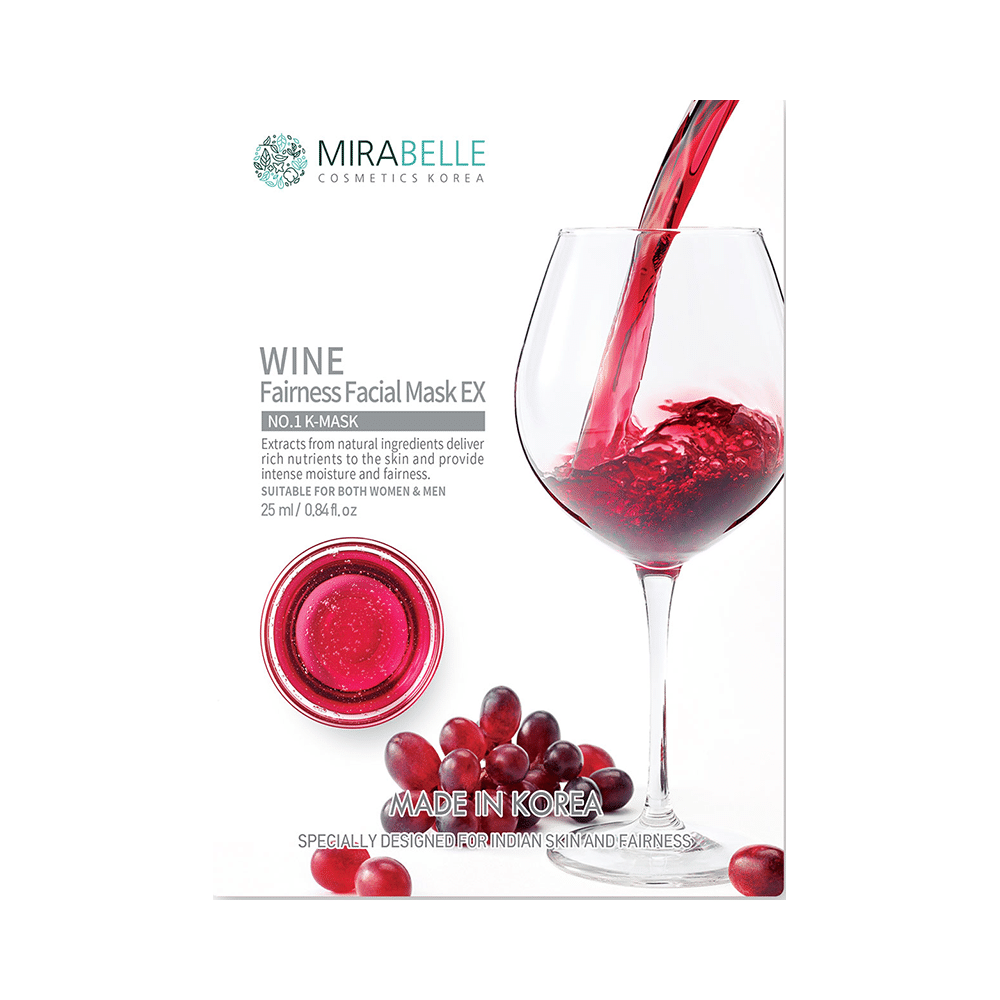 Mirabelle Cosmetics Korea Wine Fairness Facial Mask Ex - Image 1