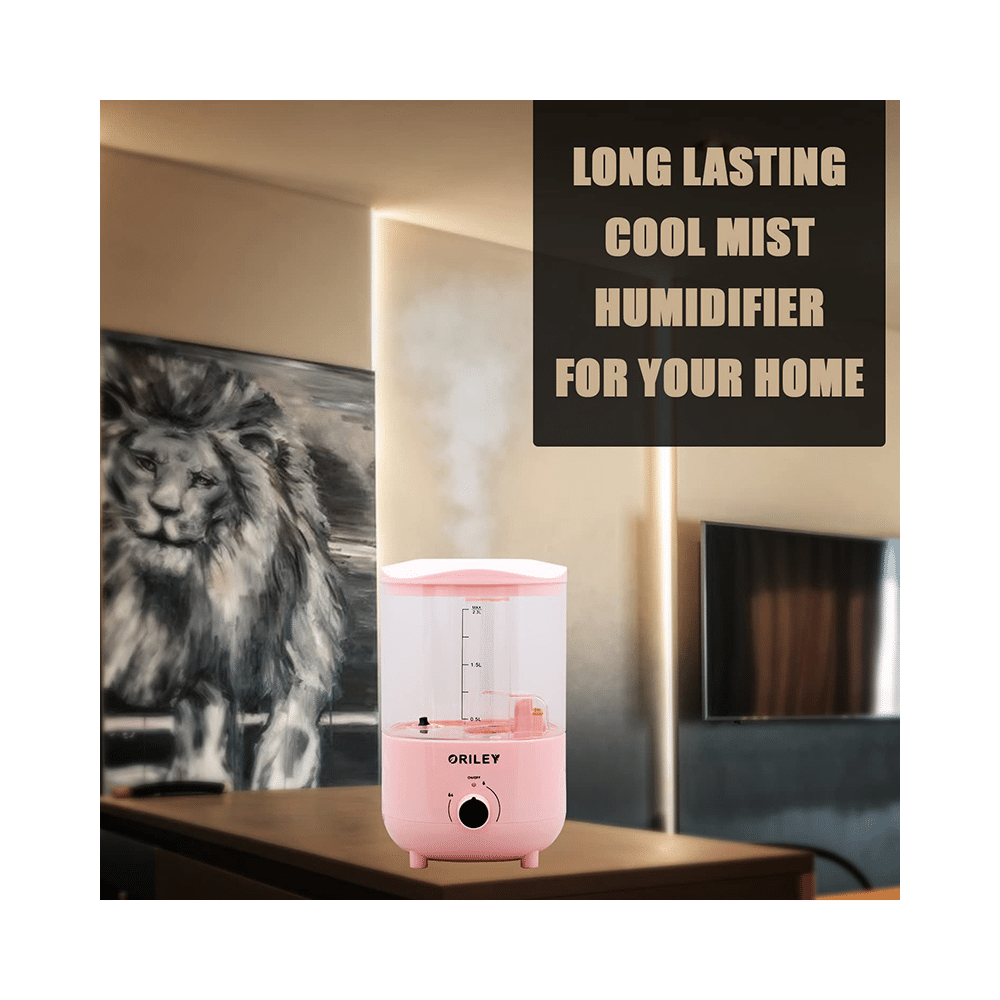 Oriley 2111A Ultrasonic Cool Mist Humidifier Transparent Pink - Image 6