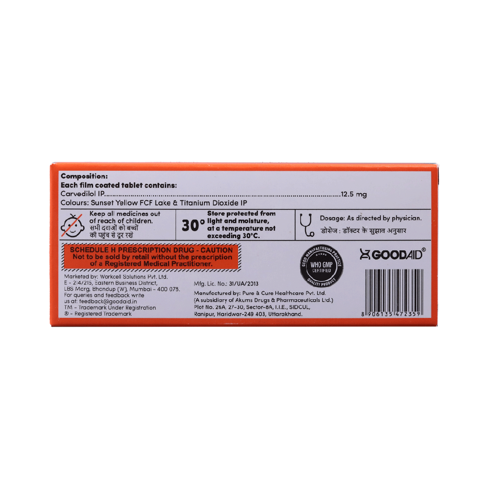 Carvyaid 12.5 Tablet - Image 2