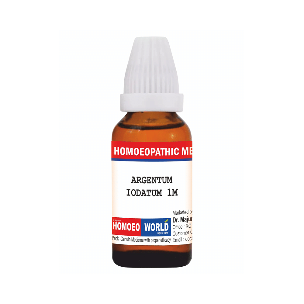 Dr. Majumder Homeo World Argentum Iodatum Dilution (30 ml Each) 1M - Image 1
