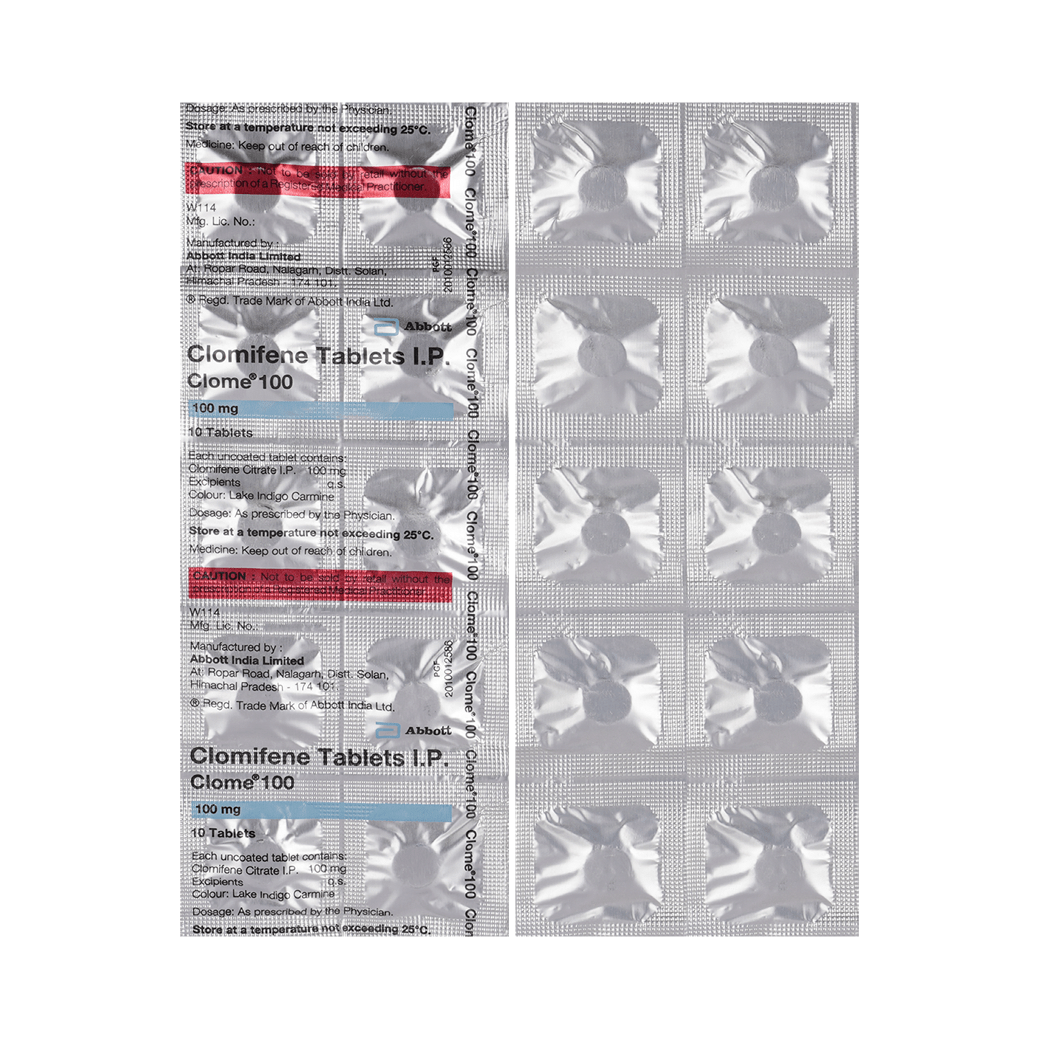Clome 100mg Tablet - Image 1