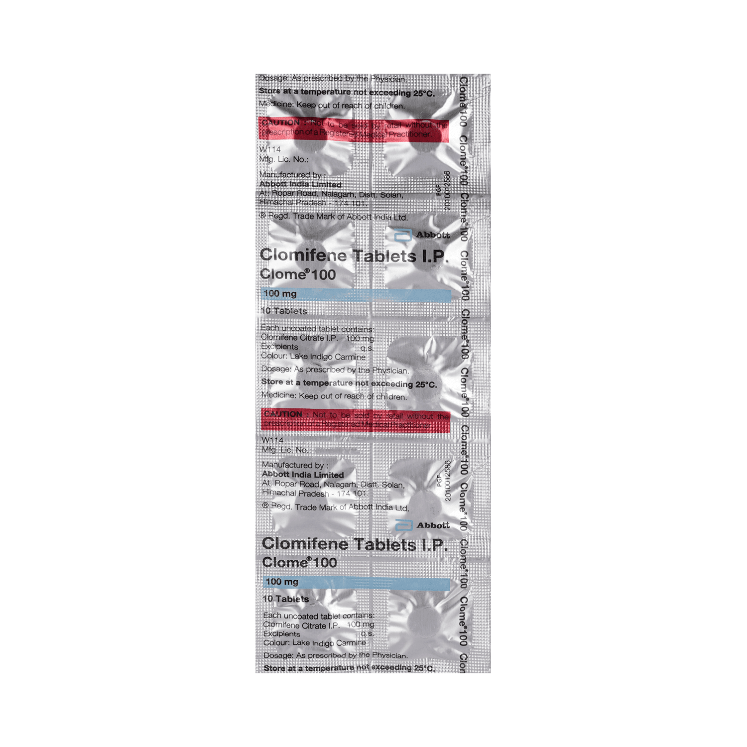 Clome 100mg Tablet - Image 3