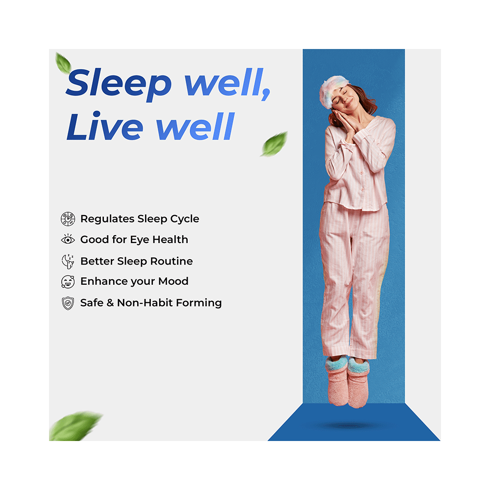 Health Veda Organics Melatonin + Tagar for Sleep & Relaxation | Vegicap - Image 5