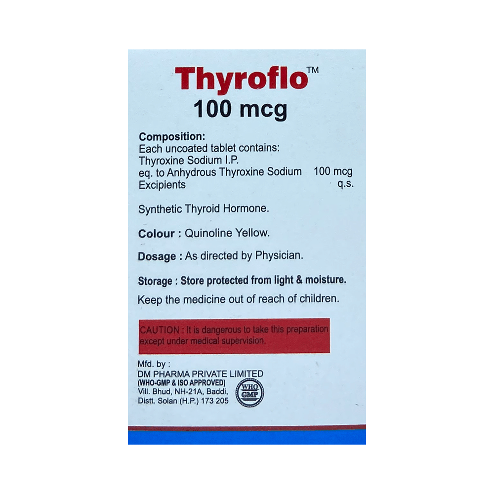 Thyroflo 100mcg Tablet - Image 2
