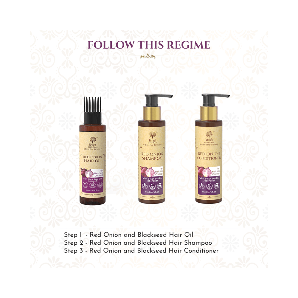 Khadi Essentials Red Onion Hair Oil - Image 7