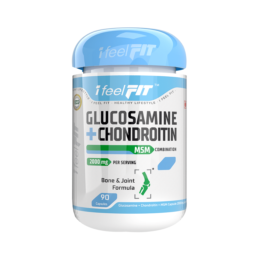 iFeelFIT Glucosamine + Chondroitin MSM Combination for Bone & Joint Support | Capsule