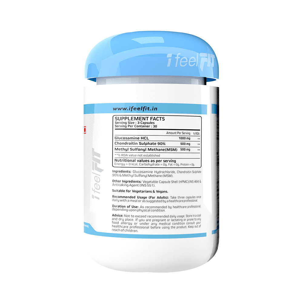 iFeelFIT Glucosamine + Chondroitin MSM Combination for Bone & Joint Support | Capsule - Image 3