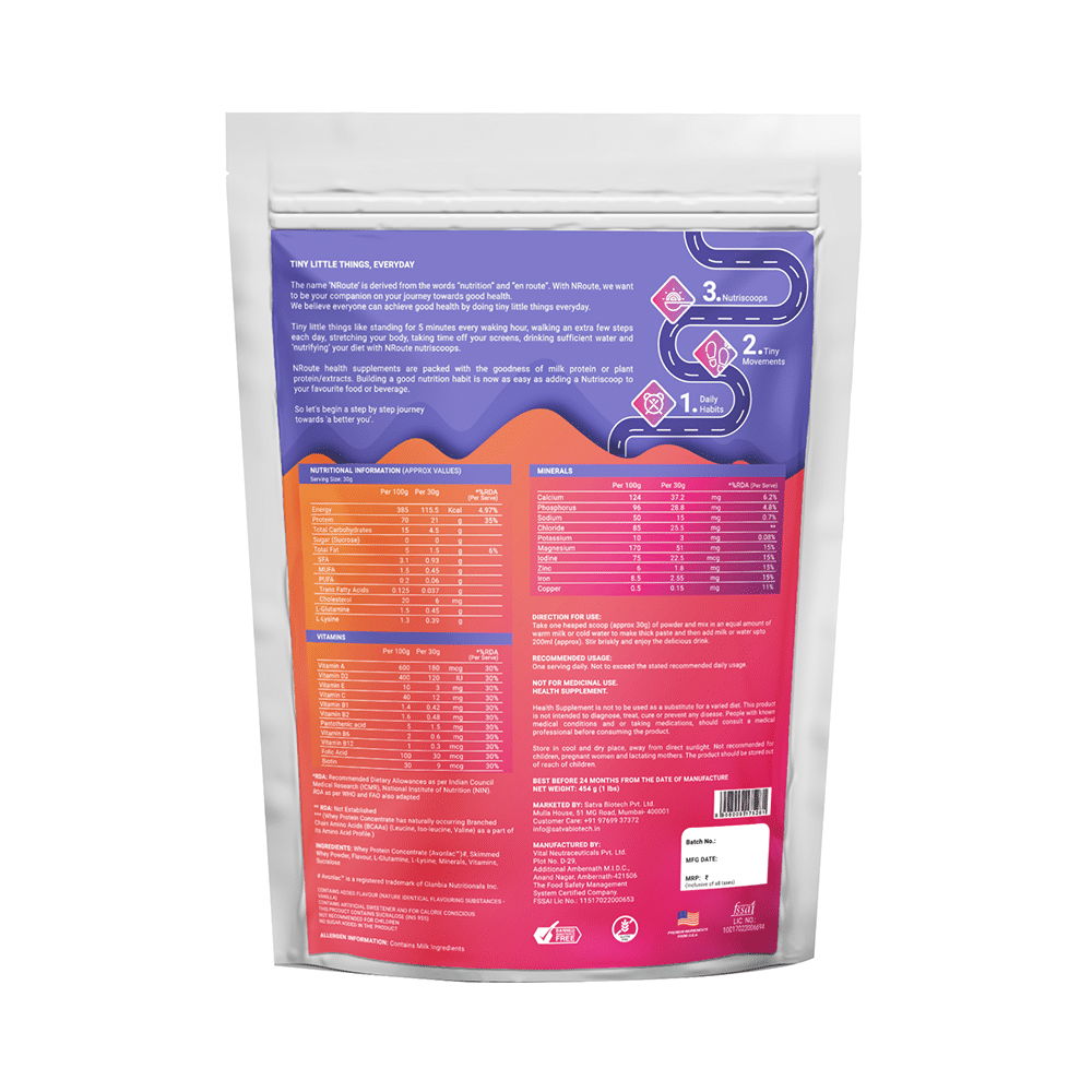 Nroute Daily Whey Protein Protein Powder Vanilla - Image 2