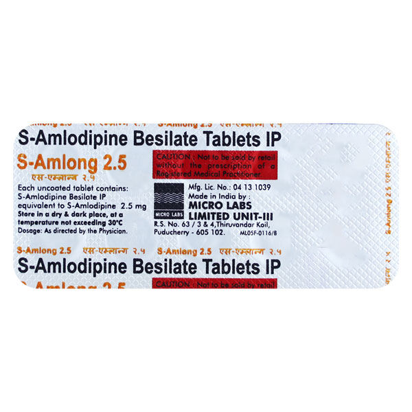 S-Amlong 2.5 Tablet - Image 1