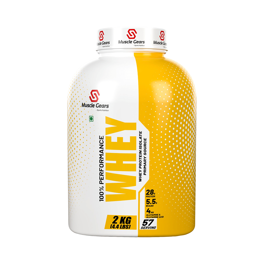 Muscle Gears Sports Nutrition 100% Performance Whey Protein Isolate - Image 1