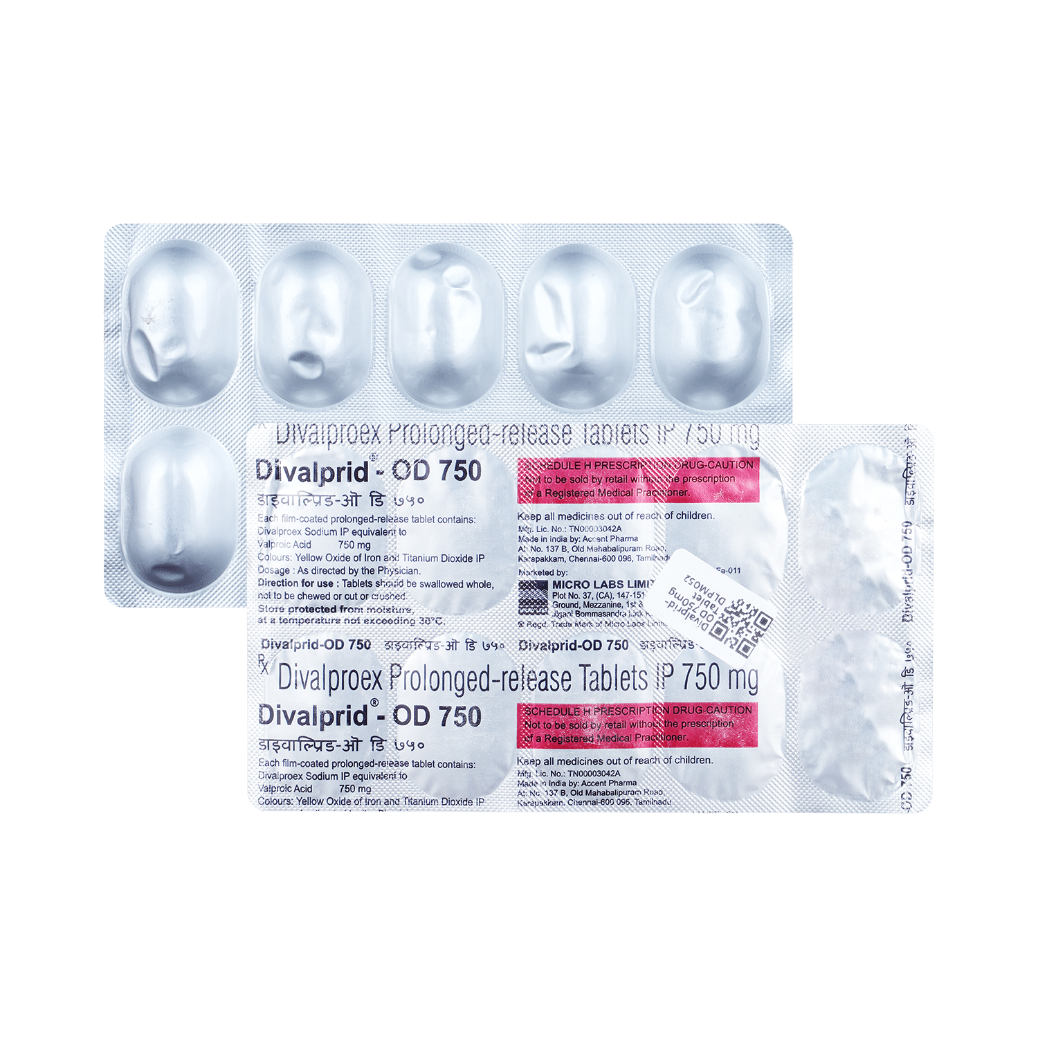 Divalprid-OD 750mg Tablet PR