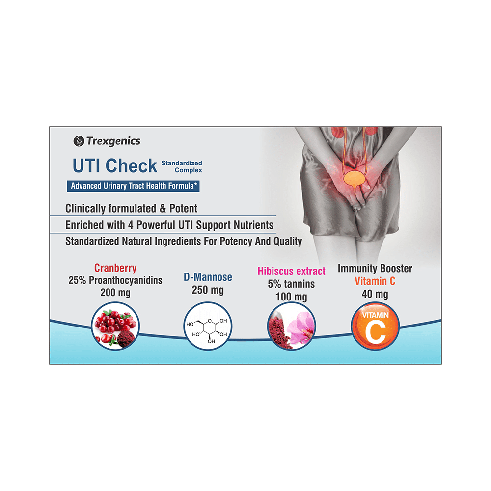 Trexgenics UTI Check Cranberry Mannose Veg. Capsules - Image 5