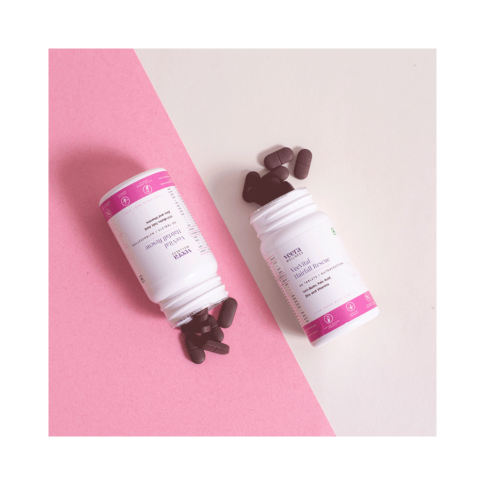Veera Wellness VeeVital Hairfall Rescue Tablet (30 Each) - Image 4