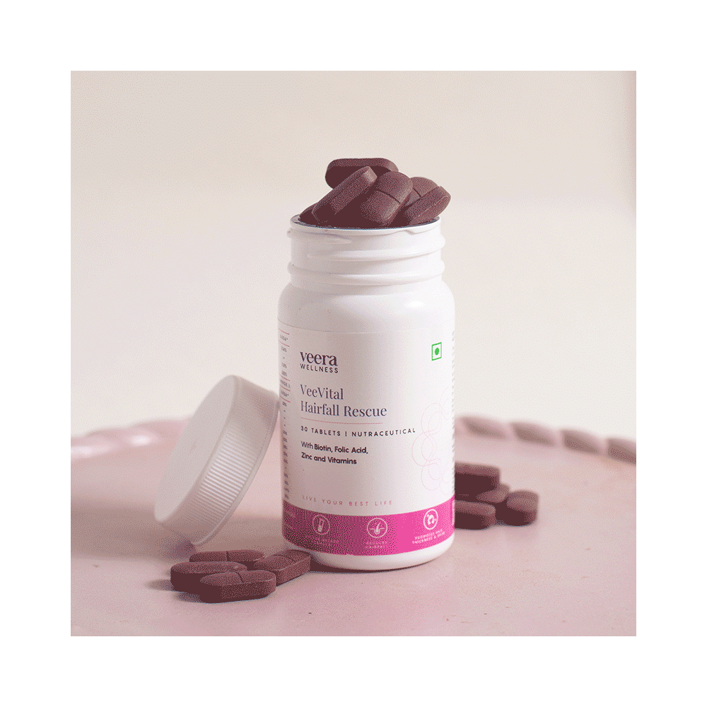 Veera Wellness VeeVital Hairfall Rescue Tablet (30 Each) - Image 5