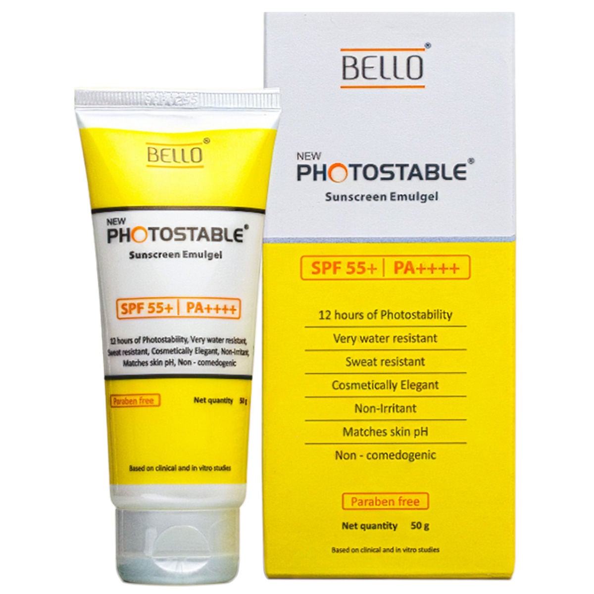 Photostable Sunscreen Emulgel SPF 55+