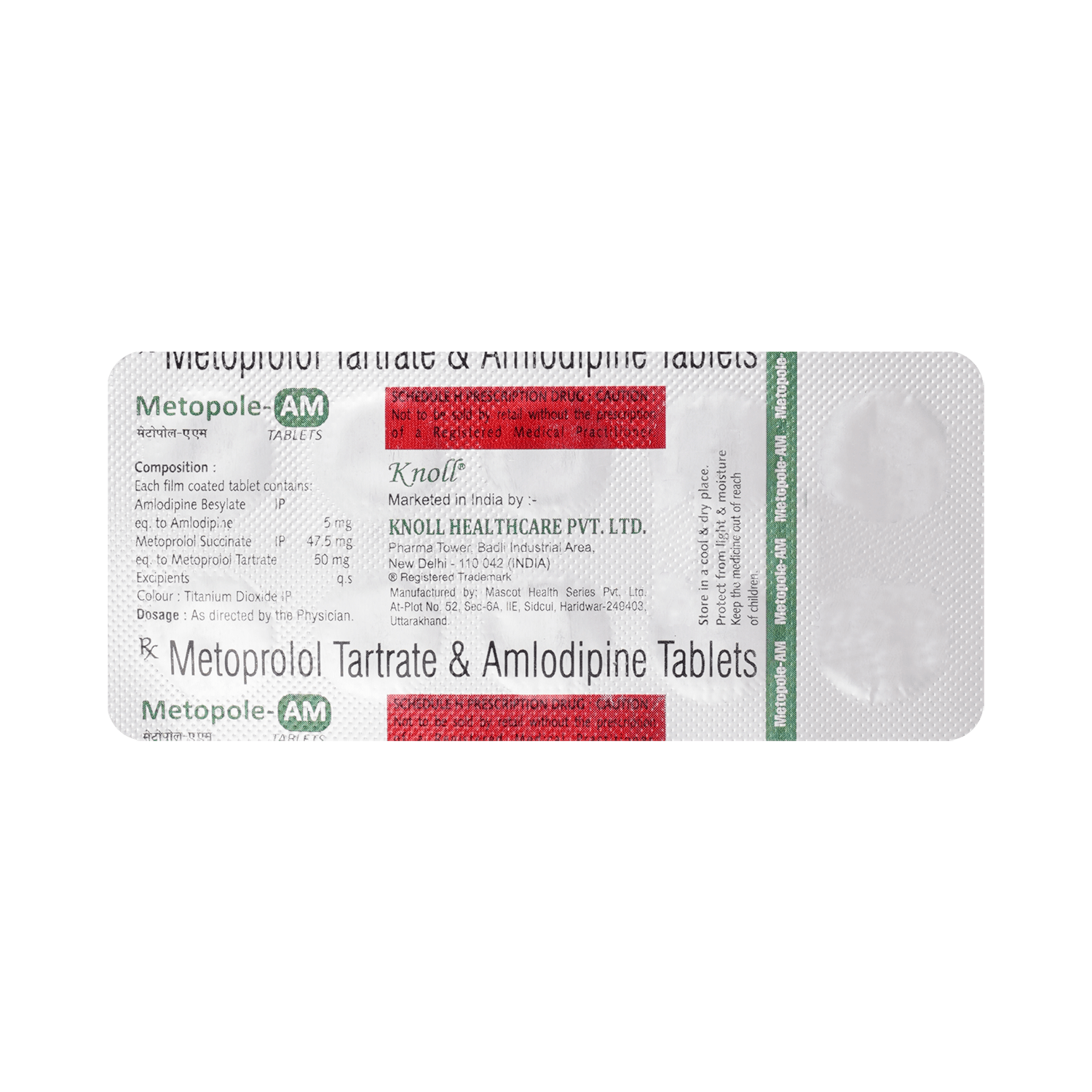 Metopole-AM 5mg/50mg Tablet - Image 3
