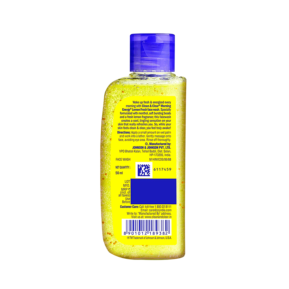 Clean & Clear Morning Energy Lemon Fresh Face Wash - Image 2