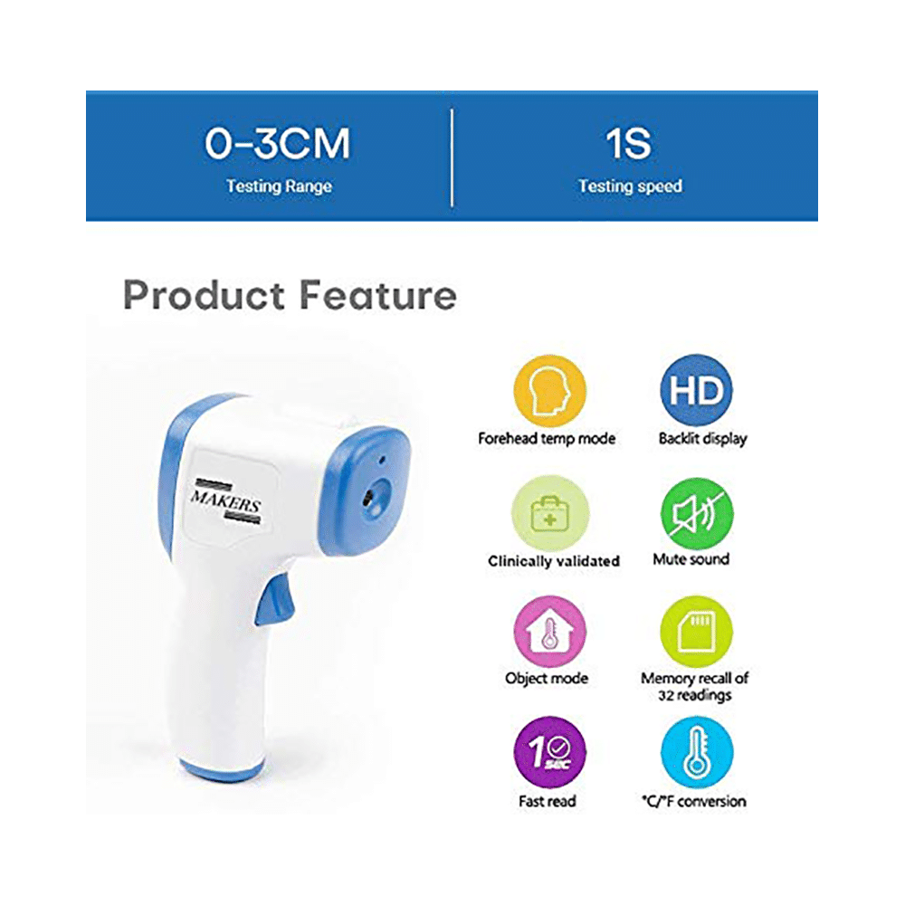 Makers MK8240A Digital Non-Contact Infra Red Thermometer - Image 7